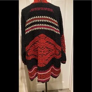Lucky Brand Tribal Boho southwest cardigan xl